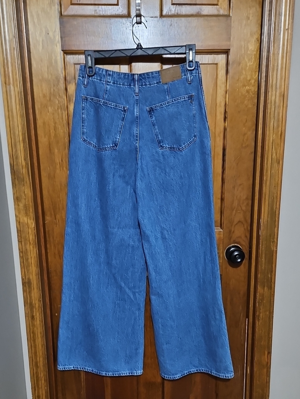 Madewell Wide Sweep Trouser High-Waisted Denim Jeans - Picture 6 of 12
